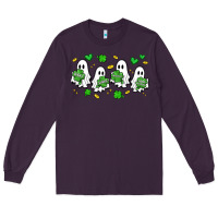 Plum clover ghostie st.patrick's day Long Sleeve Tee - Artiststas