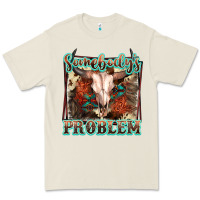 Bone Somebody's Problem Bull Skull Premium Tee - FaDigitalArtStudio