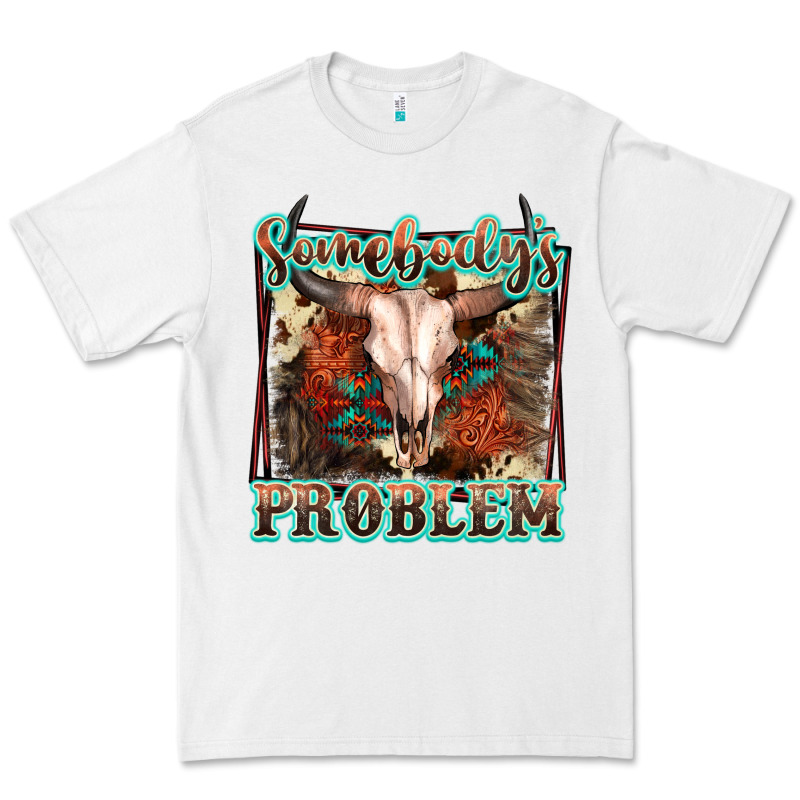 Somebody's Problem Bull Skull Premium Tee by FaDigitalArtStudio | Teevron