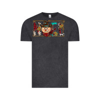 Vintage Black noel snowman christmas Vintage Tee - CowhideDigitalArt