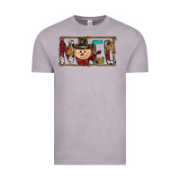 Vintage Zinc noel snowman christmas Vintage Tee - CowhideDigitalArt