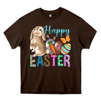 Chocolate Brown Easter Day With Truck Heavy Core Tee - BundleAndBundleShop