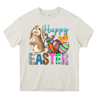 Cream Easter Day With Truck Heavy Core Tee - BundleAndBundleShop
