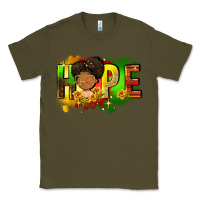Army Green Hope Juneteenth Classic Tee - FaDigitalArtStudio