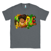 Charcoal Heather Hope Juneteenth Classic Tee - FaDigitalArtStudio