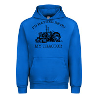 Cobalt I D Rather Be On My Tractor Urban Hoodie - Bettercallsaul