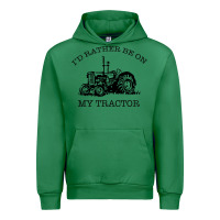 Emerald I D Rather Be On My Tractor Urban Hoodie - Bettercallsaul