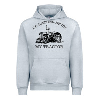 Heather Grey I D Rather Be On My Tractor Urban Hoodie - Bettercallsaul