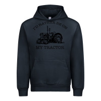 Navy I D Rather Be On My Tractor Urban Hoodie - Bettercallsaul