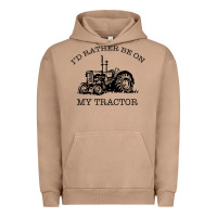Pigment Burro I D Rather Be On My Tractor Urban Hoodie - Bettercallsaul