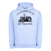 Pigment Grape Ice I D Rather Be On My Tractor Urban Hoodie - Bettercallsaul