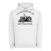 Pigment Lunar Rock I D Rather Be On My Tractor Urban Hoodie - Bettercallsaul