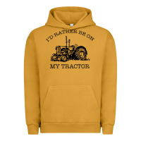 Pigment Peanut Butter I D Rather Be On My Tractor Urban Hoodie - Bettercallsaul