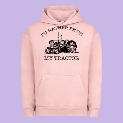 I D Rather Be On My Tractor Urban Hoodie Designed By Bettercallsaul