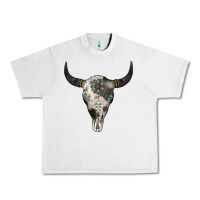 Lunar Rock Cowhide Bull Skull Urban Heavy Tee - Jasminsmagicworld