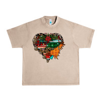 French Oak festive western christmas heart Urban Heavy Tee - CowhideDigitalArt
