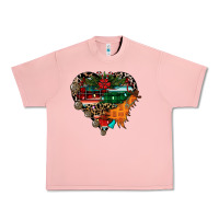 Salmon festive western christmas heart Urban Heavy Tee - CowhideDigitalArt