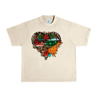 Sandshell festive western christmas heart Urban Heavy Tee - CowhideDigitalArt