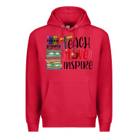 Cardinal teach love inspire Premium Hoodie - BarkalooDesign