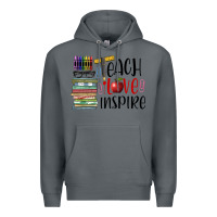 Rock teach love inspire Premium Hoodie - BarkalooDesign