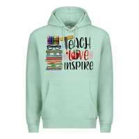 Seafoam teach love inspire Premium Hoodie - BarkalooDesign
