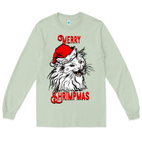Matcha Merry Christmas Cat Long Sleeve Tee - SublimationCraftShop