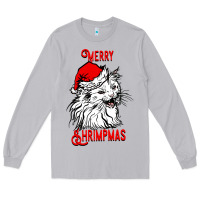 Moon Dust Merry Christmas Cat Long Sleeve Tee - SublimationCraftShop