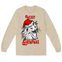 Mushroom Merry Christmas Cat Long Sleeve Tee - SublimationCraftShop