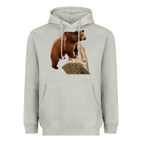 Moon Dust California Grizzly Bear Heavyweight Hoodie - RanaPortraitStore