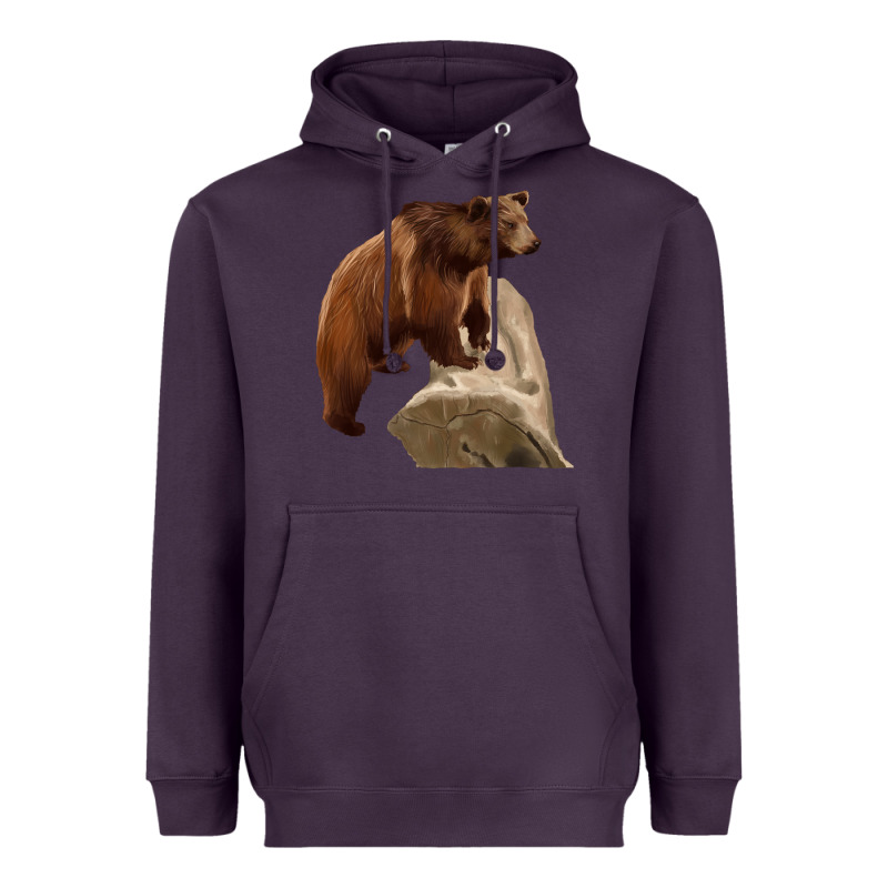 California Grizzly Bear Heavyweight Hoodie by RanaPortraitStore | Teevron