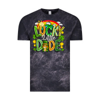 Cloud Black Lucky Little Dude Vintage Tee - CowhideDigitalArt