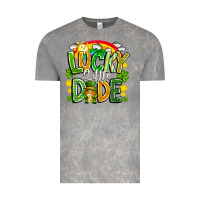 Cloud Rock Lucky Little Dude Vintage Tee - CowhideDigitalArt