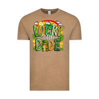 Vintage Coffee Lucky Little Dude Vintage Tee - CowhideDigitalArt
