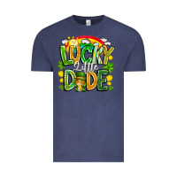 Vintage Denim Lucky Little Dude Vintage Tee - CowhideDigitalArt