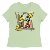 Matcha softball mama Ladies Tee - CowhideDigitalArt