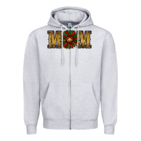 Heather Grey christmas mom (1) Zipper Hoodie - RanaPortraitStore