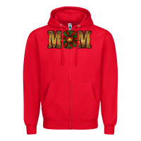 Red christmas mom (1) Zipper Hoodie - RanaPortraitStore