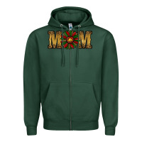 Sports Green christmas mom (1) Zipper Hoodie - RanaPortraitStore