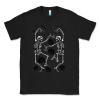 Black halloween dancing skeletons Classic Tee - BarkalooDesign