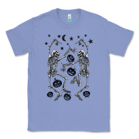 Colony Blue halloween dancing skeletons Classic Tee - BarkalooDesign
