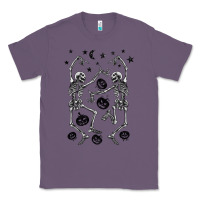 Lavender halloween dancing skeletons Classic Tee - BarkalooDesign
