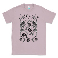 Lilac halloween dancing skeletons Classic Tee - BarkalooDesign