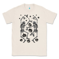 Natural halloween dancing skeletons Classic Tee - BarkalooDesign