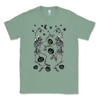 Sage halloween dancing skeletons Classic Tee - BarkalooDesign