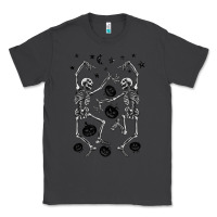 Smoke halloween dancing skeletons Classic Tee - BarkalooDesign