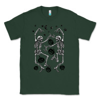 Sports Green halloween dancing skeletons Classic Tee - BarkalooDesign