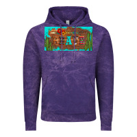 Cloud Purple brave turquoise leopard cactus and floral arrow licanse plate Vintage Hoodie - Artiststas