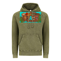 Vintage Olive brave turquoise leopard cactus and floral arrow licanse plate Vintage Hoodie - Artiststas
