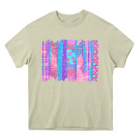 Mossy Pink Easter Brushstrokes Heavy Core Tee - BundleAndBundleShop