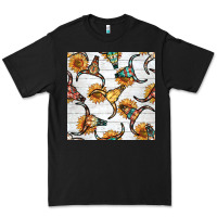 Black native american aztec seamless pattern 7 Premium Tee - BundleAndBundleShop